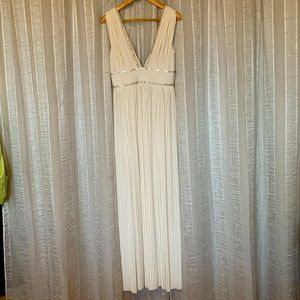 ASOS Pleated Maxi Dress with Rhinestone Trim